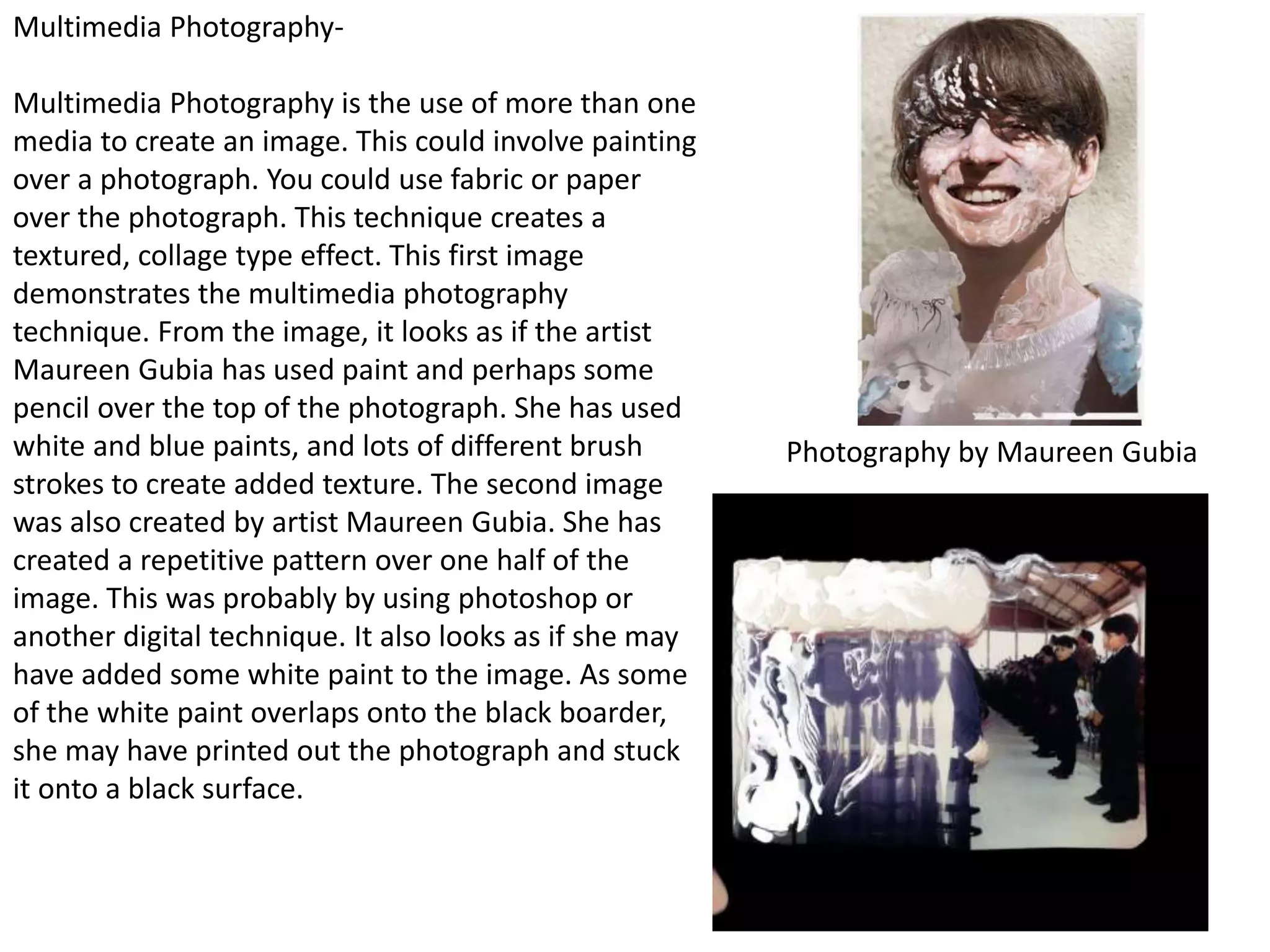 Photography Techniques- Multimedia and Scanography | PPTX