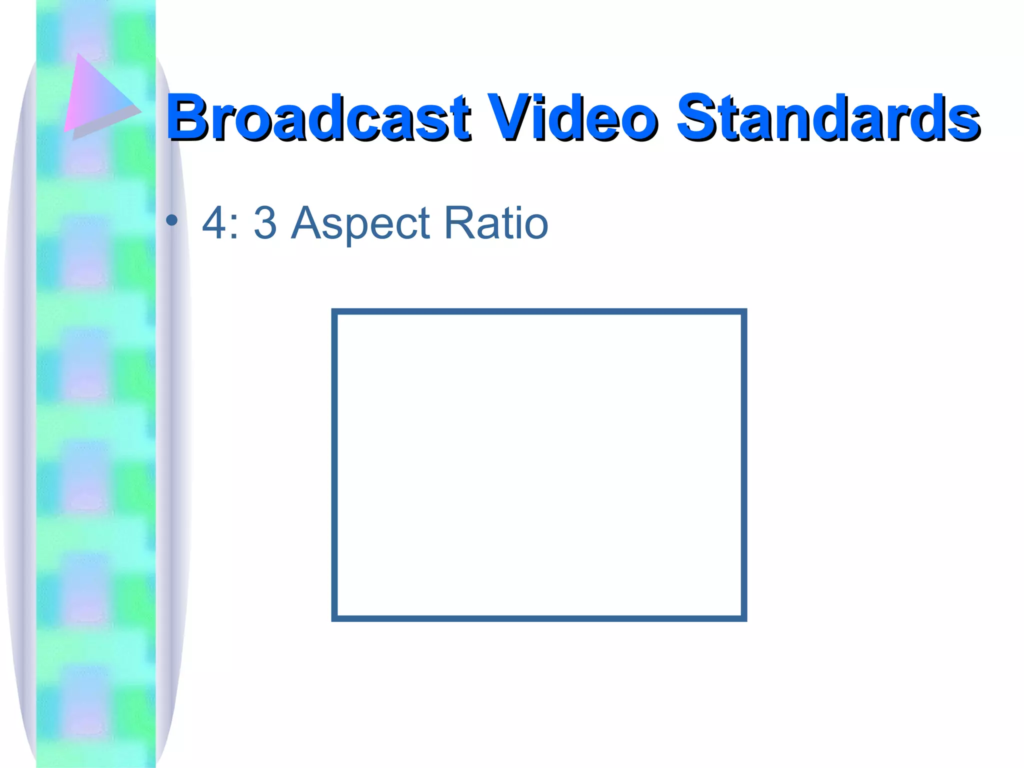 Broadcast Video Standards 4: 3 Aspect Ratio 