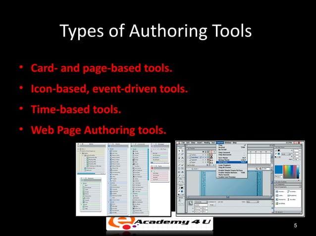 Multimedia authoring tools | PPT | Desktop Publishing | Computer ...