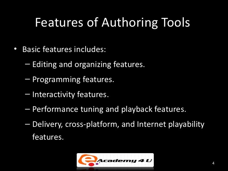Multimedia authoring tools