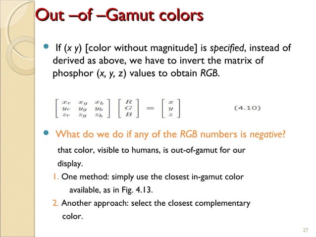 Multimedia color in image and video | PPT