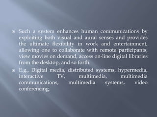 Multimedia communication networks | PPTX