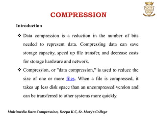 Multimedia:Multimedia compression | PPTX