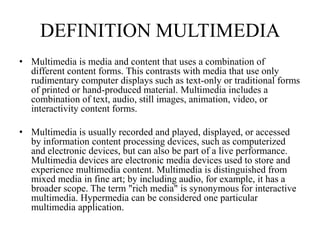 Multimedia concept | PPT