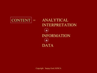 CONTENT = INFORMATION DATA ANALYTICAL INTERPRETATION + + 