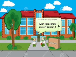 Hari ini kita akan
Apakah ada
Dapatkah kamu
Berbentuk
membahas materi
Mari kita simak
kaitannya dengan
melihat atap gedung
apakah atap
mengenai segiempat,
materi berikut ! ?
Hallo semua !
bangun segiempat
di belakang kami ?
tersebut ?
yaitu trapesium.

 