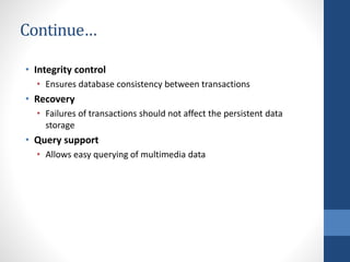 Multimedia Database | PPTX