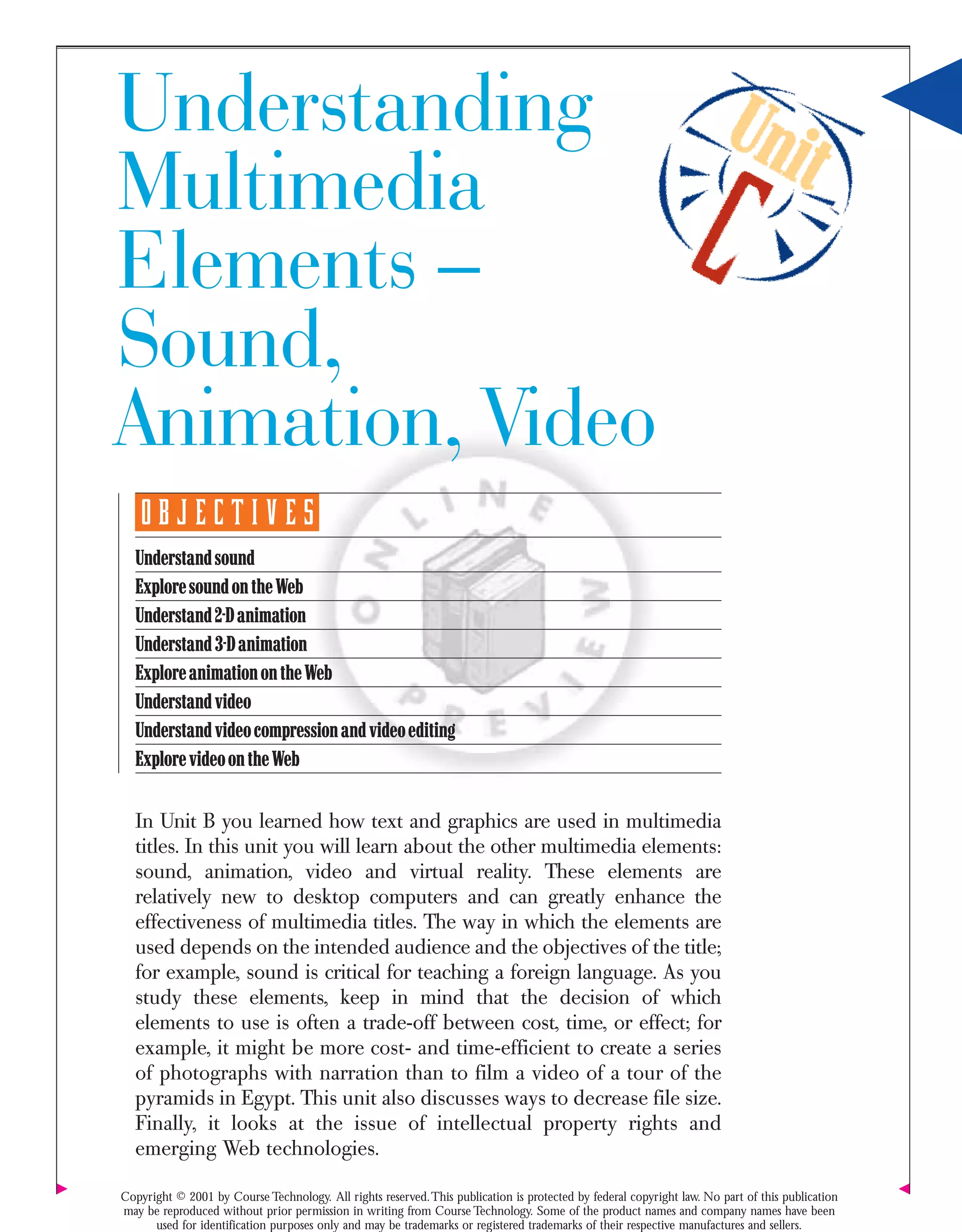 Multimedia elements | PDF