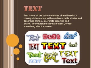 Multimedia elements | PPTX