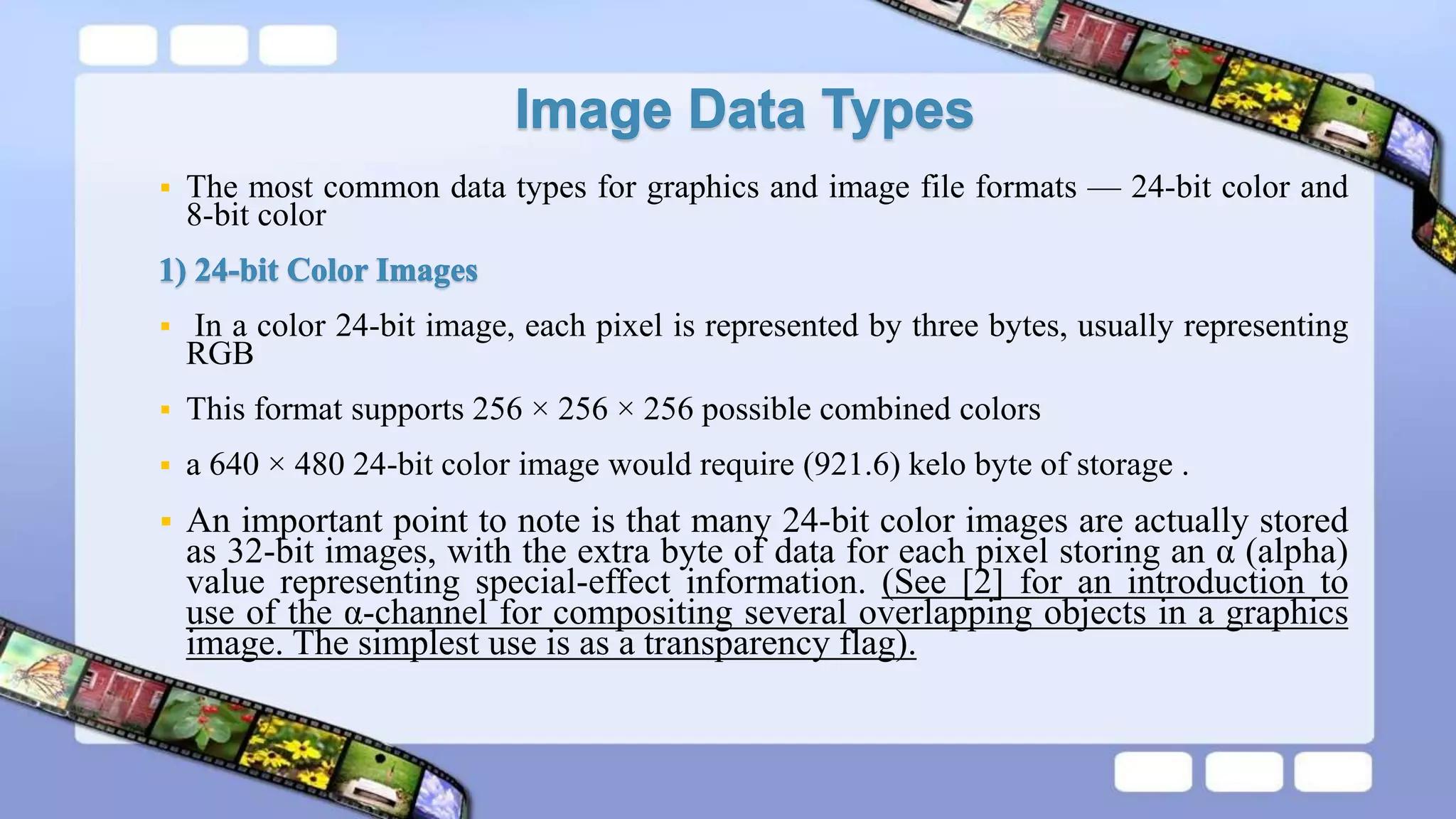 Multimedia graphics and image data representation | PPTX