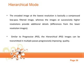 Multimedia image compression standards