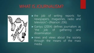 Multimedia journalism | PPTX