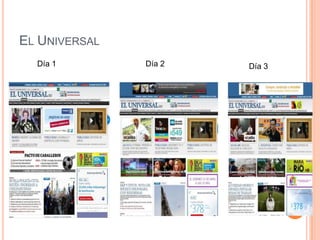 EL UNIVERSAL
  Día 1        Día 2   Día 3
 