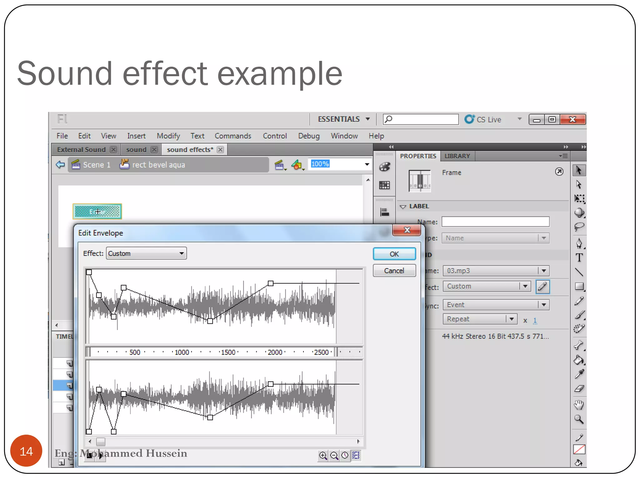 Sound effect example
14 Eng: Mohammed Hussein
 