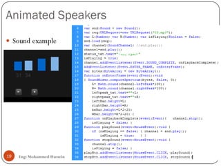 Animated Speakers
Eng: Mohammed Hussein19
 Sound example
 