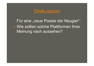 Multimediales ErzäHlen