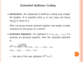 Multimedia lossless compression algorithms | PPTX