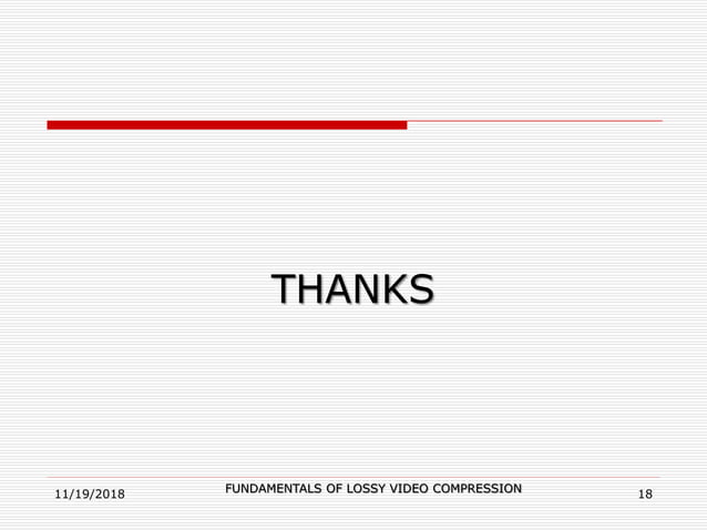 Multimedia lossy compression | PPT