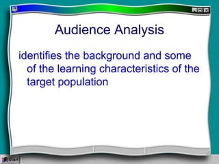 Multimedia Needs Assessment