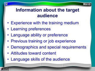 Multimedia Needs Assessment