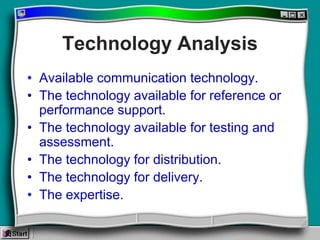 Multimedia Needs Assessment