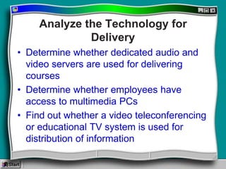 Multimedia Needs Assessment