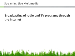 Multimedia Streaming (Networking) | PPTX