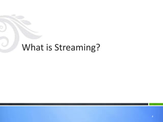 Multimedia Streaming (Networking) | PPTX