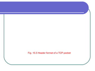 Fig. 15.5 Header format of a TCP packet
 