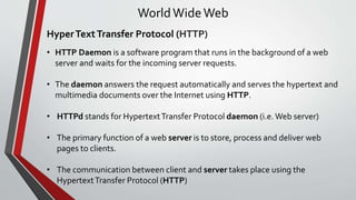 Internet Http Demon Multimedia on the web by Sania Nisar | PPTX