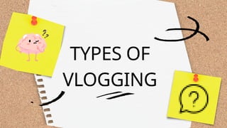 TYPES OF
VLOGGING
 
