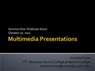 Multimediapresentation