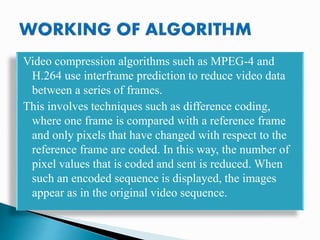 Multimedia presentation video compression | PPT
