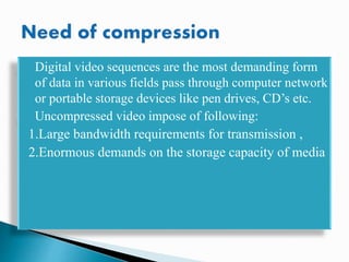 Multimedia presentation video compression | PPT