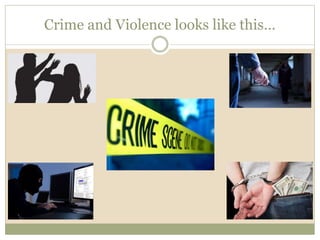Crime and Violence looks like this…
 