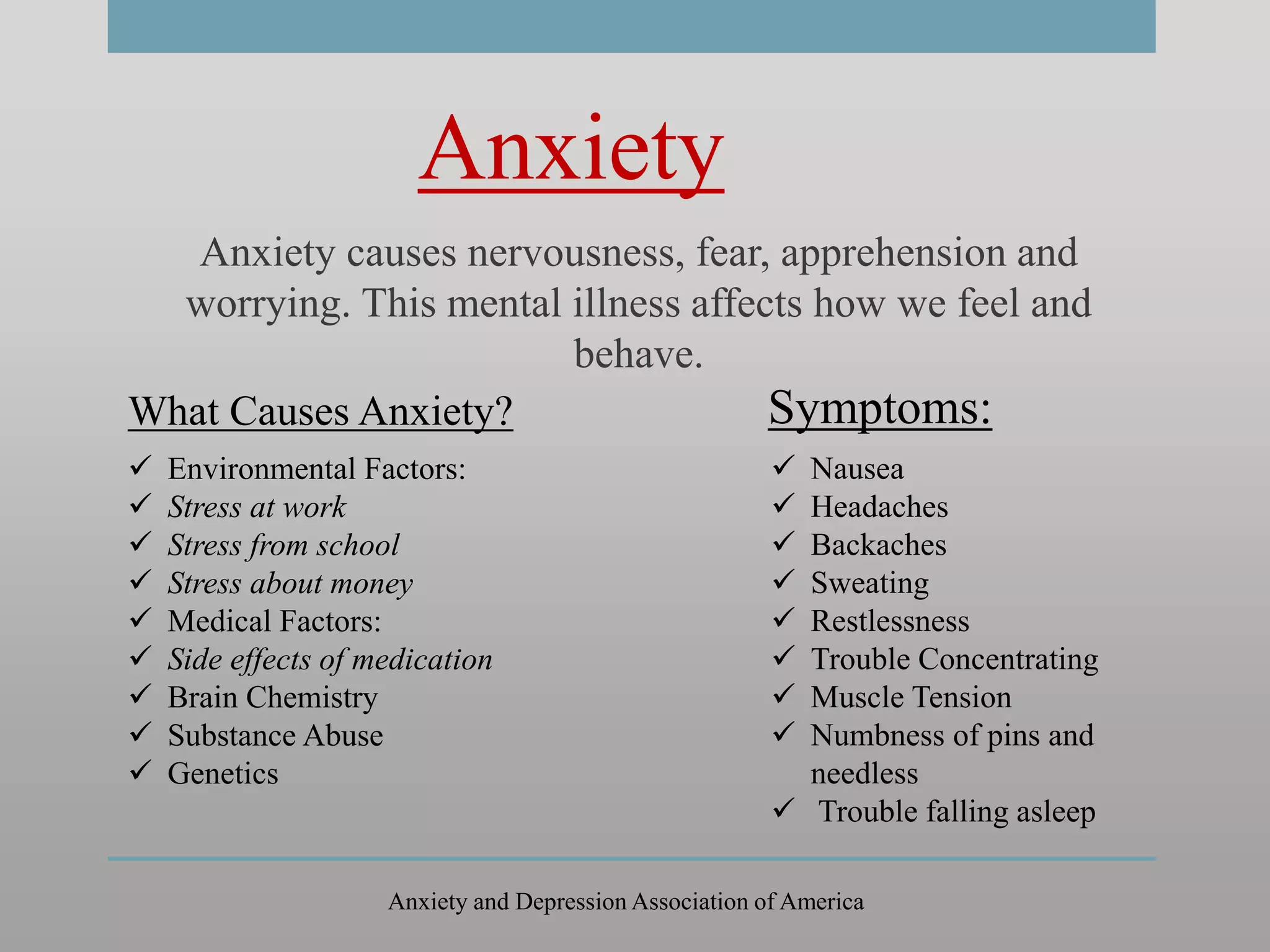 Multi Media Presentation: Problems of Well-Being and Mental Health | PPTX