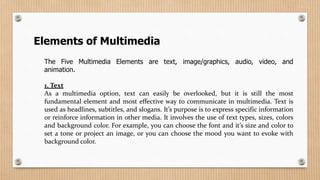 Multimedia Presentations | PPTX | Desktop Publishing | Computer ...
