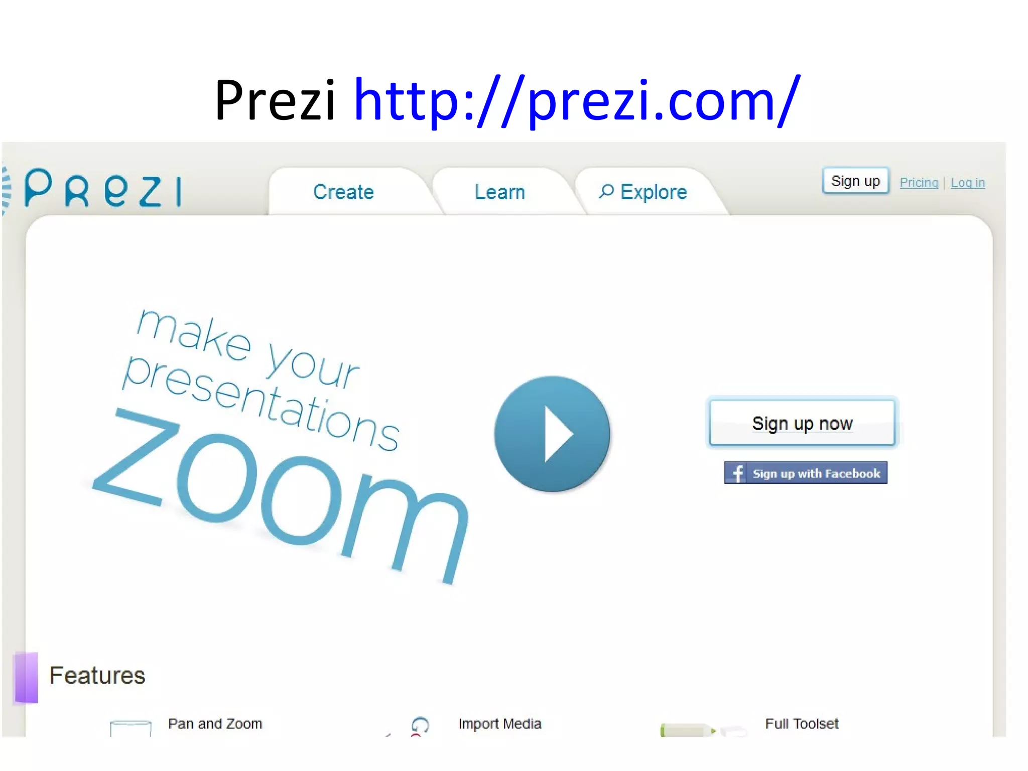 Prezi http://prezi.com/
 