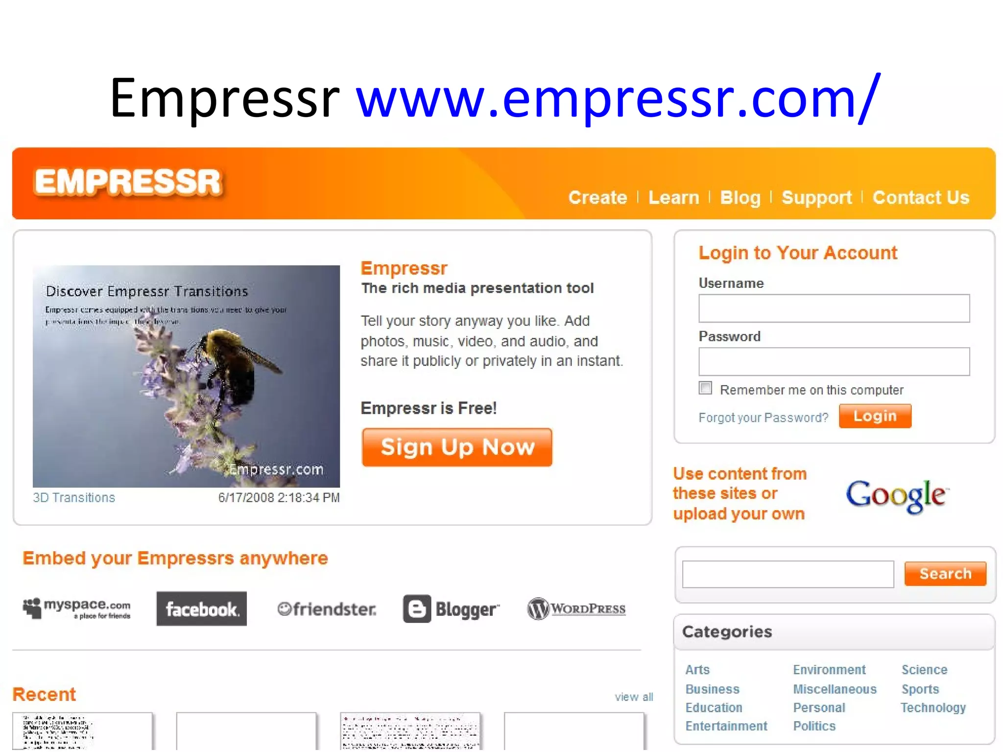 Empressr www.empressr.com/
 