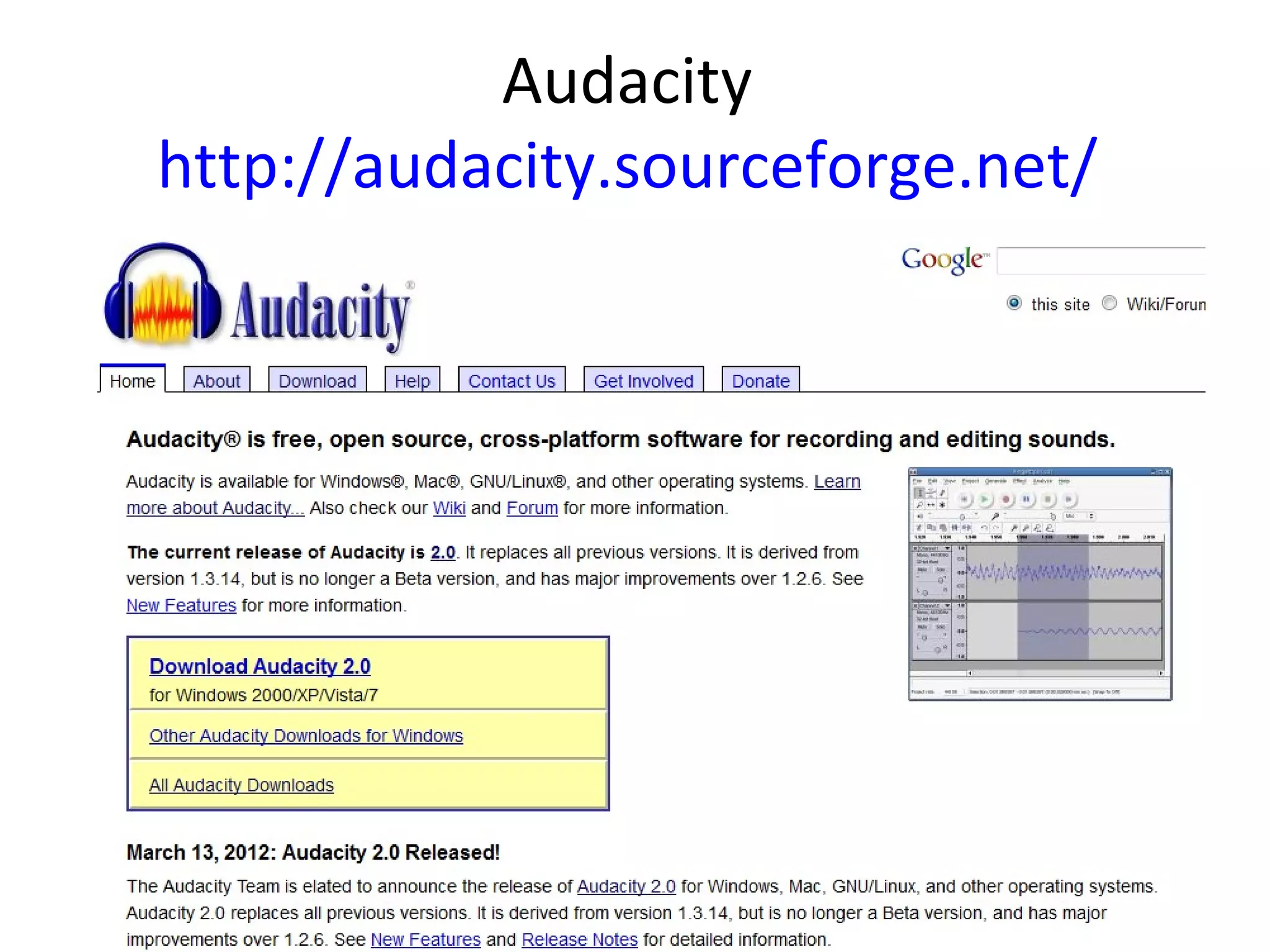 Audacity
http://audacity.sourceforge.net/
 