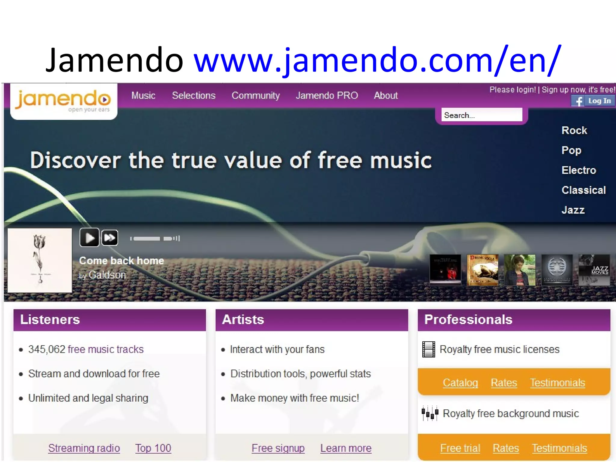 Jamendo www.jamendo.com/en/
 