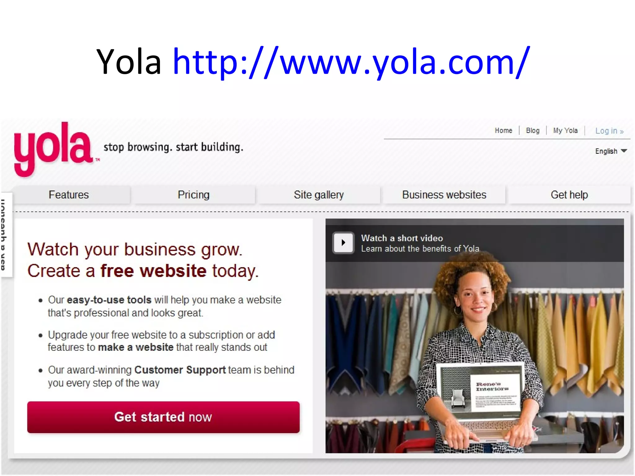 Yola http://www.yola.com/
 