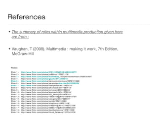 Multimedia roles slides | PPT