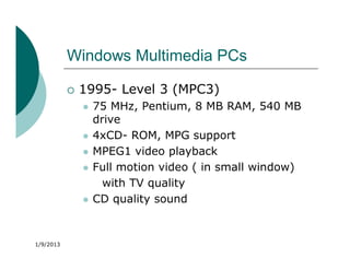 Window Multimedia Audio Multimedia software hardware | PDF
