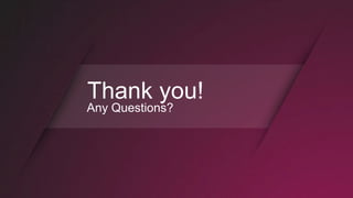 Thank you!
Any Questions?
 