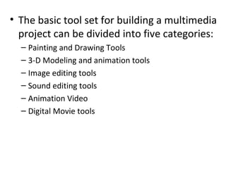 What is Image Editing Tools in Multimedia  