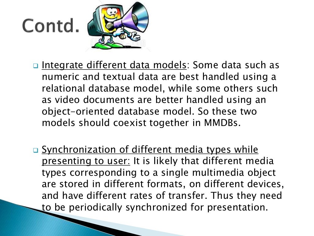Multimedia system, Architecture & Databases