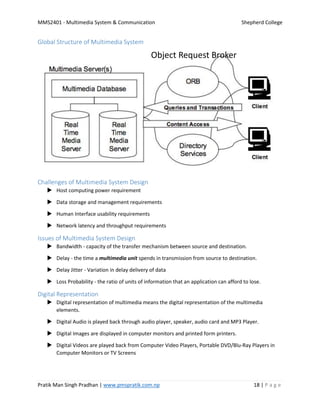 MMS2401 - Multimedia system and Communication Notes | PDF