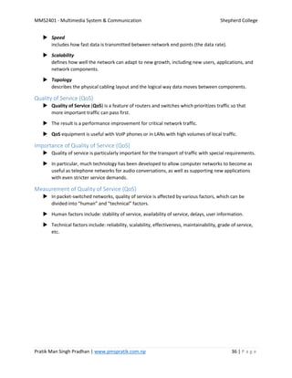 MMS2401 - Multimedia system and Communication Notes | PDF