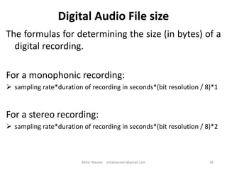Multimedia System & Design Ch 4 Audio | PPTX